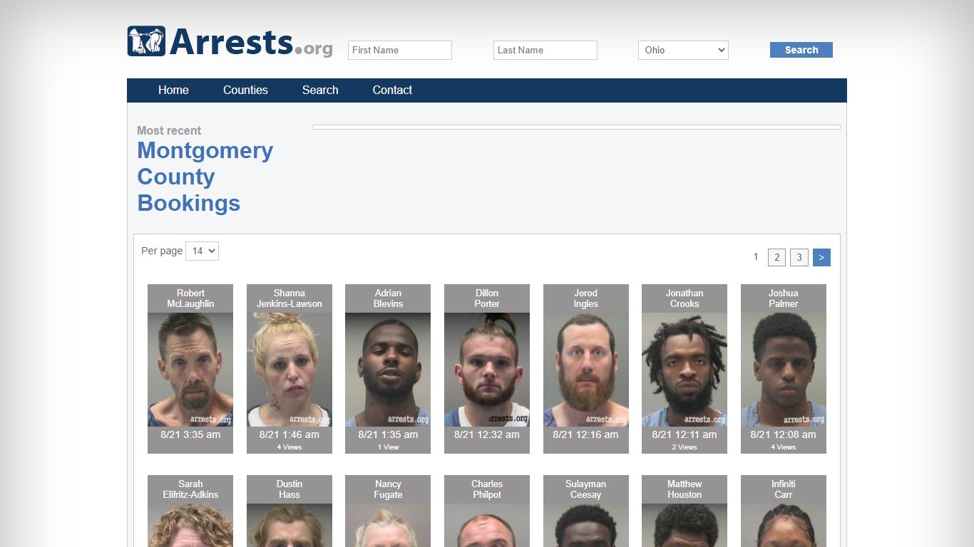 Montgomery County Arrests and Inmate Search