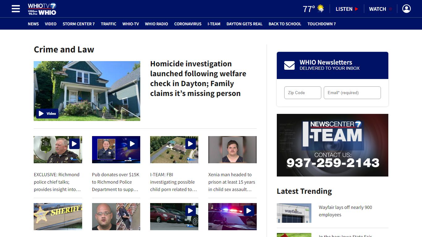 Dayton Crime: News, Crime Maps & Jail Mugshots - WHIO TV 7 and WHIO Radio